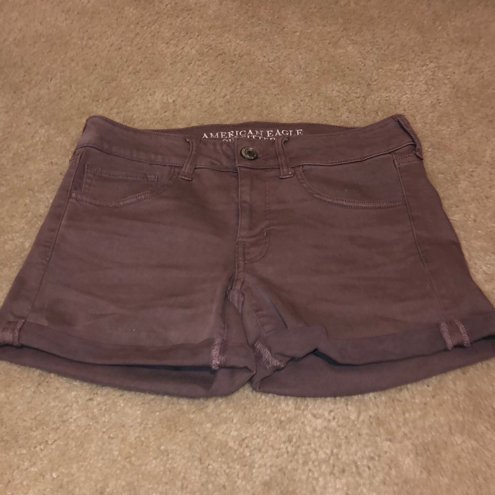 Mauve jegging shorts